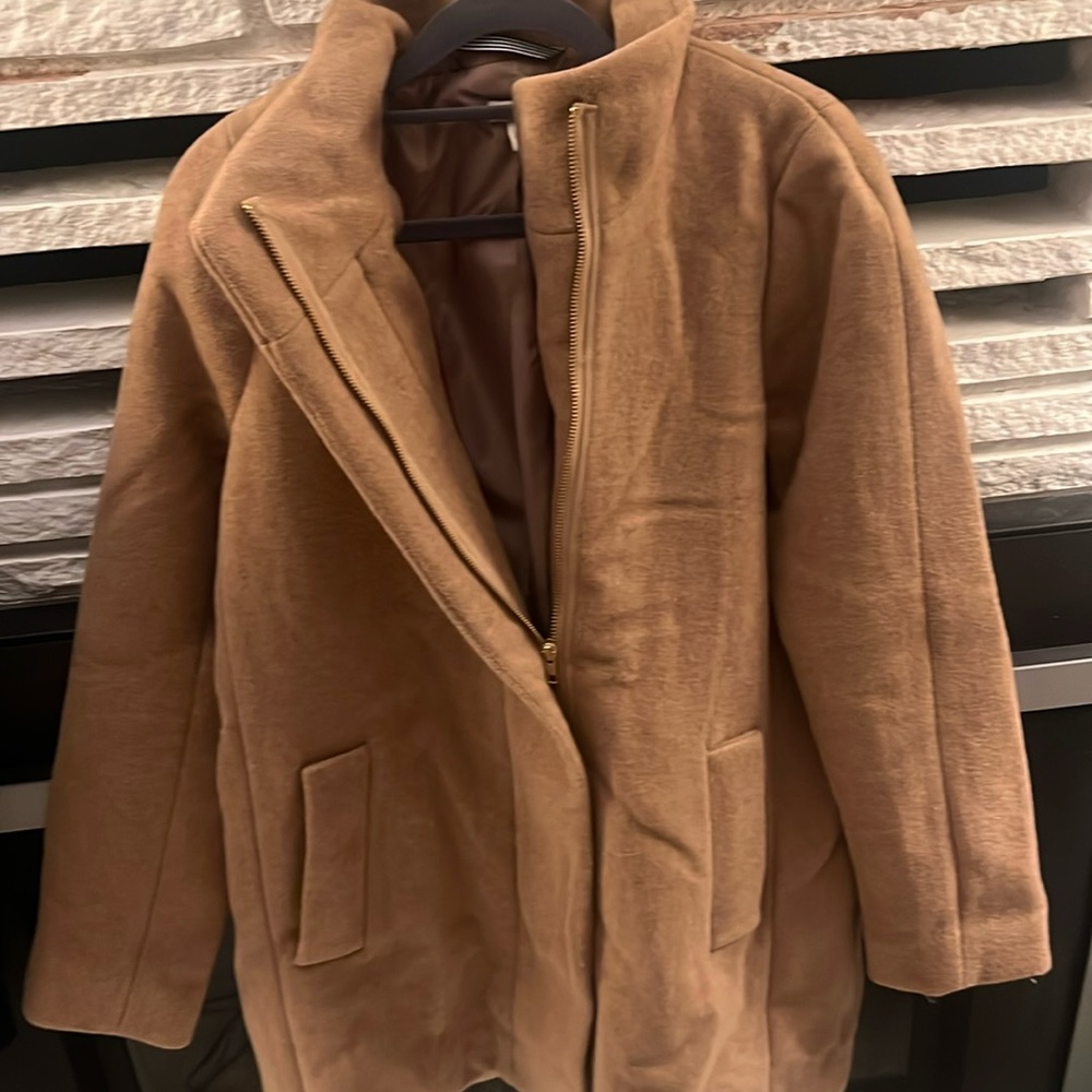 J.crew camel colored car coat
